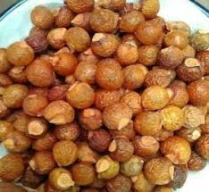 Natural brown soapnuts used as an eco-friendly washing essential